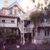 East view of Macky Hall before restoration shows extent of additions that had accumulated since 1922.  While it is never easy to give up useable space, the college decided it was time to restore the building.